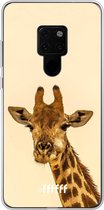 Huawei Mate 20 Hoesje Transparant TPU Case - Giraffe #ffffff