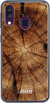 Samsung Galaxy A50 Hoesje Transparant TPU Case - Tree Rings #ffffff