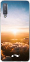 Samsung Galaxy A7 (2018) Hoesje Transparant TPU Case - Cloud Sunset #ffffff