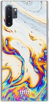 Samsung Galaxy Note 10 Plus Hoesje Transparant TPU Case - Bubble Texture #ffffff