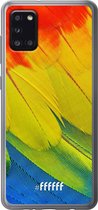 Samsung Galaxy A31 Hoesje Transparant TPU Case - Macaw Hues #ffffff