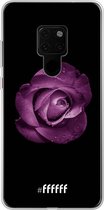 Huawei Mate 20 Hoesje Transparant TPU Case - Purple Rose #ffffff