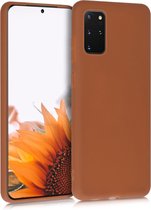 kwmobile telefoonhoesje geschikt voor Samsung Galaxy S20 Plus - Hoesje voor smartphone - Back cover in kaneelbruin