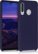 kwmobile telefoonhoesje voor Huawei P30 Lite - Hoesje met siliconen coating - Smartphone case in oceaanblauw
