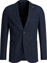 WE Fashion Heren gemêleerde slim fit blazer