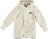 Garcia langere off white teddy winterjas meisje - valt ruim - Maat 152