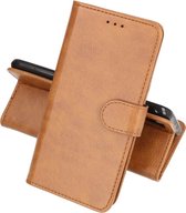 Motorola Moto G9 Power (2020) Hoesje Kaarthouder Book Case Telefoonhoesje Bruin