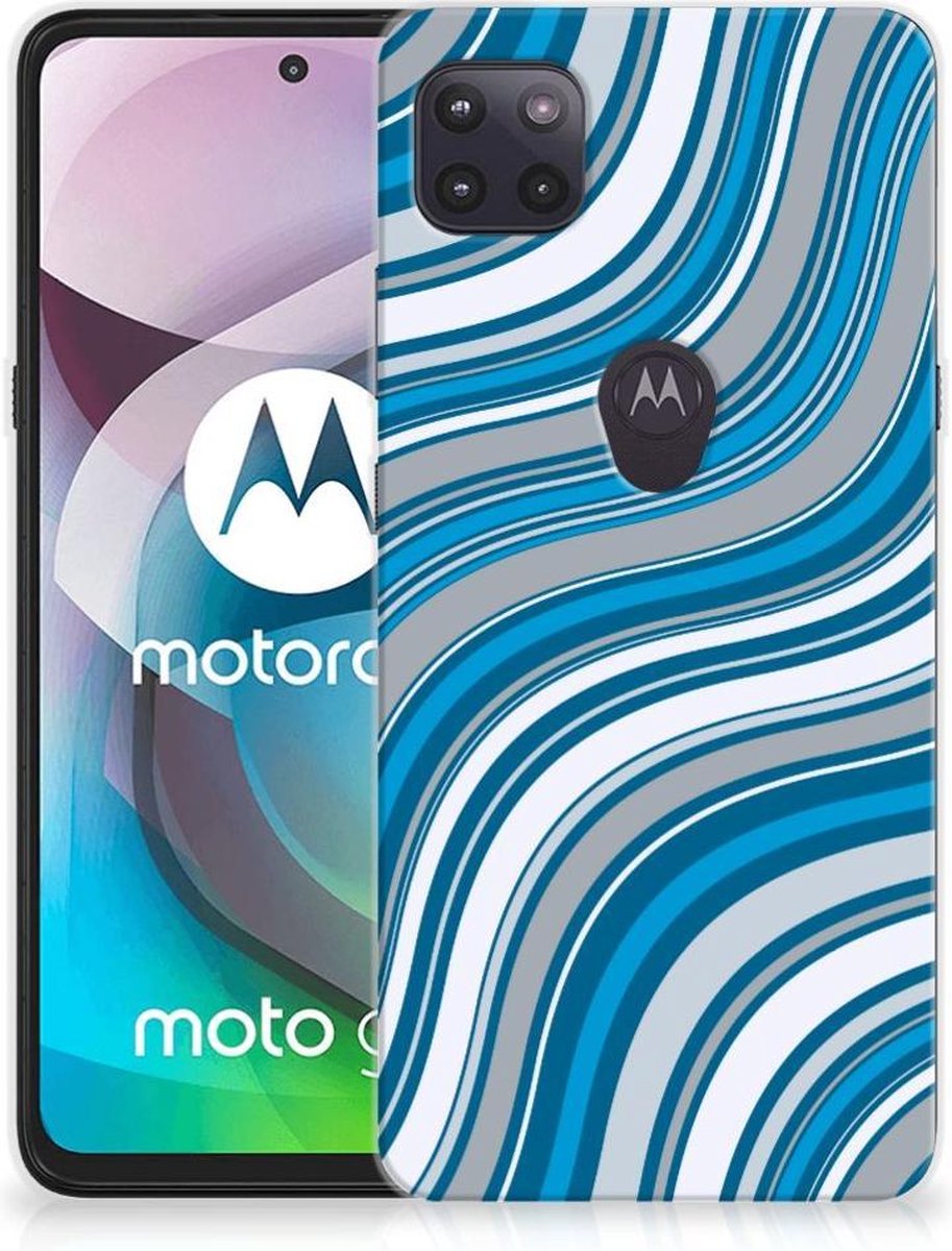 Motorola Moto G 5G TPU bumper Waves Blue