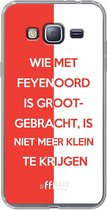 6F hoesje - geschikt voor Samsung Galaxy J3 (2016) -  Transparant TPU Case - Feyenoord - Grootgebracht #ffffff