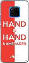 6F hoesje - geschikt voor Huawei Mate 20 Pro -  Transparant TPU Case - Feyenoord - Hand in hand, kameraden #ffffff