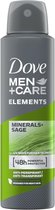 Dove Deospray Men - Care Minerals + Sage 150 ml