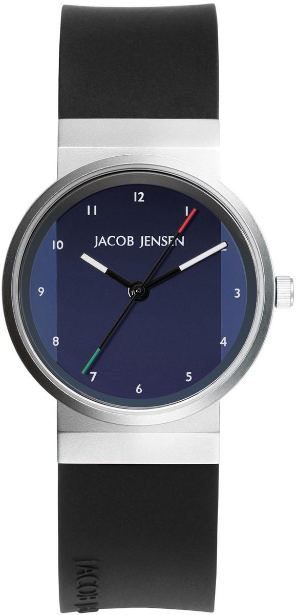 Jacob Jensen - Dames Horloge 724 New Line diameter 29 mm - Blauw