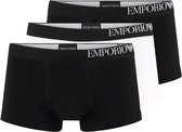 Emporio Armani 3-pack boxershorts trunk - zwart/wit