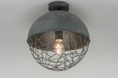 Lumidora Plafondlamp 72893 - E27 - Grijs - Betongrijs - Metaal - ⌀ 35 cm