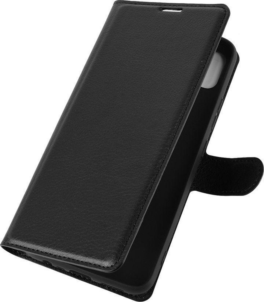 Mobigear Telefoonhoesje geschikt voor Realme C11 (2020) Hoesje | Mobigear Classic Bookcase Portemonnee | Pasjeshouder voor 3 Pasjes | Telefoonhoesje voor Pinpas / OV Kaart / Rijbewijs - Zwart