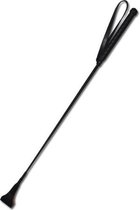 Zwart Lederen Zweep - BDSM - Zweepjes en Knevels - Zwart - Discreet verpakt en bezorgd