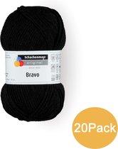 Veritas Schachenmayr Breiwol Bravo 20-Pack - 100% Acryl Zwart