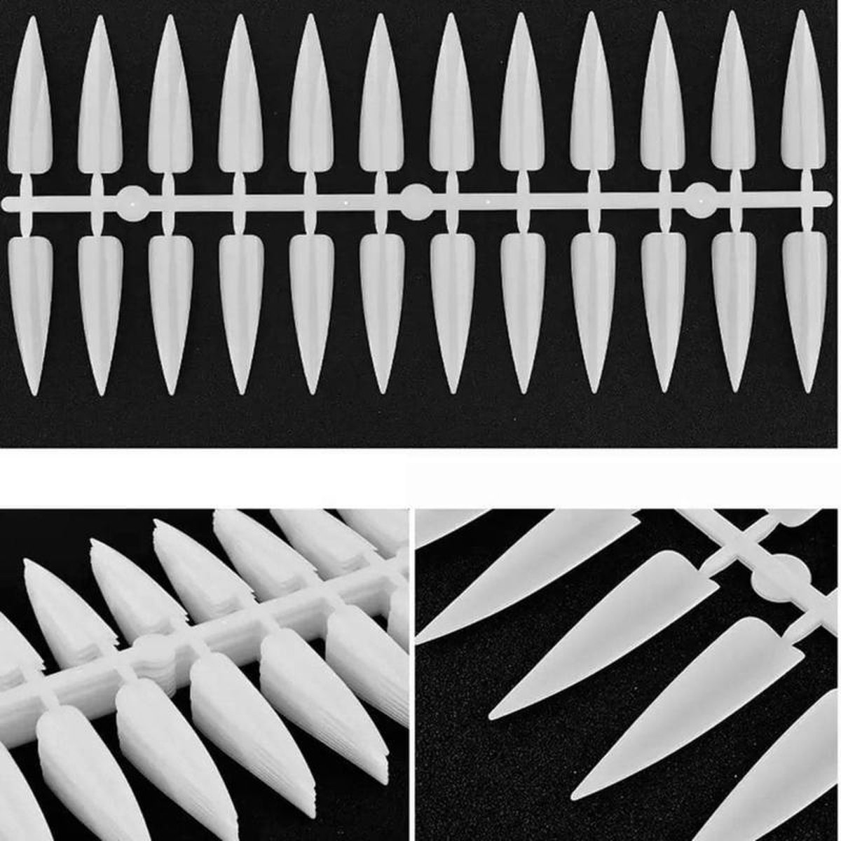 Goedkoopste Korneliya Show tips STILETTO WIT 240 stuks
