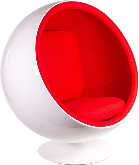 Design lounge stoel Ball Chair wit. | bol.com