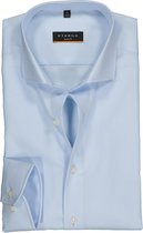 ETERNA slim fit overhemd - poplin heren overhemd - lichtblauw - Strijkvrij - Boordmaat: 41