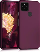 kwmobile telefoonhoesje voor Google Pixel 5 - Hoesje voor smartphone - Back cover in bordeaux-violet