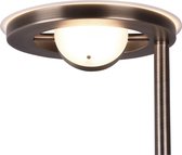 LED Vloerlamp - Torna Barry - 38W - Aanpasbare Kleur - Rond - Oud Brons - Aluminium