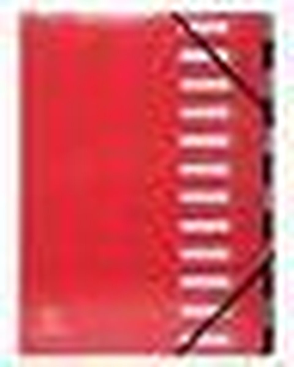 Exacompta IDERAMA® Harmonika Sorteermap - 12 indelingen - Rood - 53925E