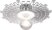 LED Plafondlamp - Plafondverlichting - Trinon Mila - E27 Fitting - Rond - Mat Wit - Aluminium