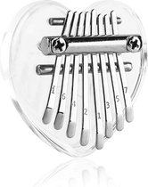 Kalimba - zinaps Kalimba 8 Toetsen, duimpiano, mini-duimpiano, vingerpiano, vingerpiano, duimmuziekinstrument (mini hart)