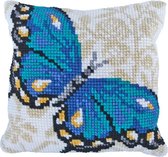 Needleart World Blue Butterfly Kruissteekkussen pakket