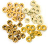 We R Memory Keepers Eyelet & washer - standard - Yellow - 60stuks