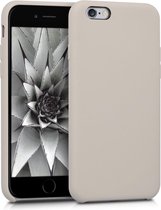 kwmobile telefoonhoesje voor Apple iPhone 6 / 6S - Hoesje met siliconen coating - Smartphone case in taupe