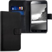 kwmobile telefoonhoesje voor Samsung Galaxy S5 / S5 Neo - Hoesje met pasjeshouder in zwart - Wallet case