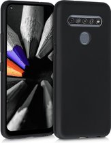 kwmobile telefoonhoesje voor LG K61 - Hoesje voor smartphone - Back cover in mat zwart