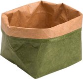 E-cosy - Broodjeszak - Wasbaar - Groen - Papier - 14x14xh15cm - (set van 6)