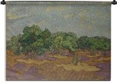 Wandkleed Vincent van Gogh - Olijfbomen - Schilderij van Vincent van Gogh Wandkleed katoen 60x45 cm - Wandtapijt met foto