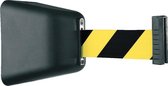 Wandcassette Indoor (8m) 50 mm Cassette: zwart, riem: geel-zwart (8m)
