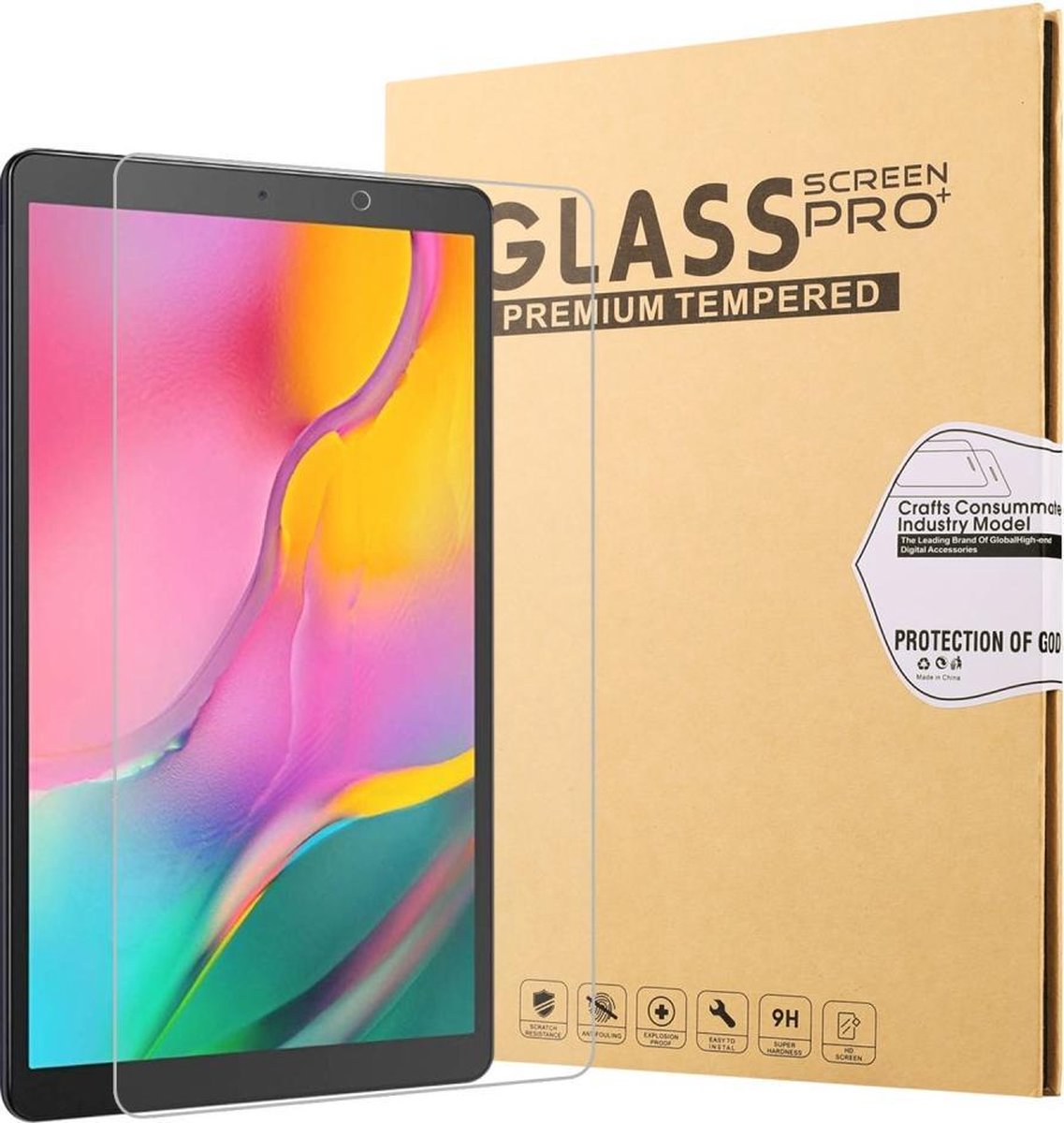 Tempered Glass screenprotector voor Samsung Galaxy Tab A 10.1 T510 / T515 (2019)