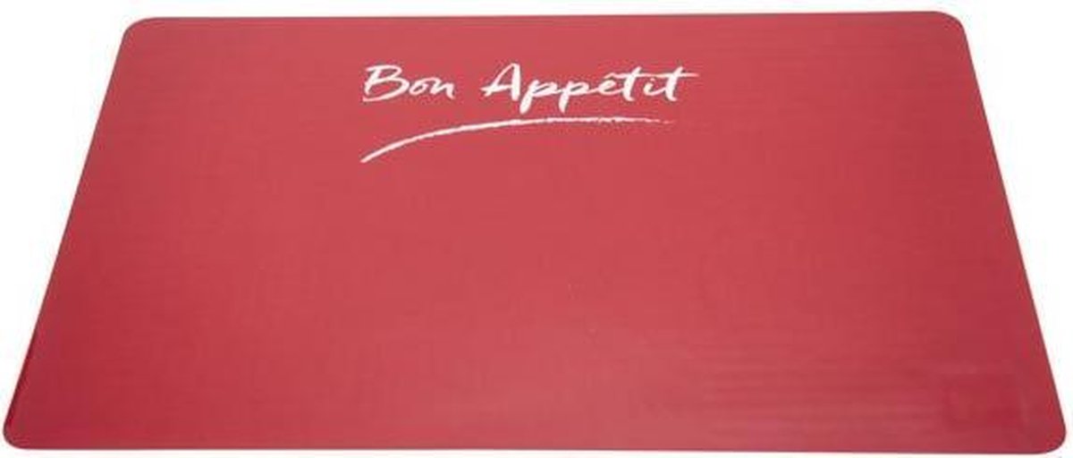 Cosy & Trendy Placemat Rood Transparant 43.5x28.5cm