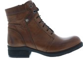 Dames Veterboots Wolky 0262530-430 Center Softy Wax Cognac - Maat 38