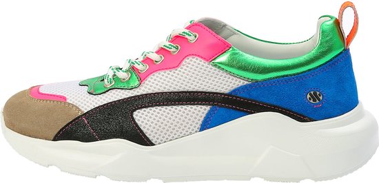 KUNOKA IZZI platform sneaker random - Sneakers Dames - maat 37 - Wit Zwart  Blauw Groen... | bol.com