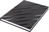 Kangaro - Dummyboek A5 - zwart met design - 160 blanco pagina's - hard cover