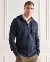 Superdry Heren Trui Essential hoodie van biologisch katoen met rits