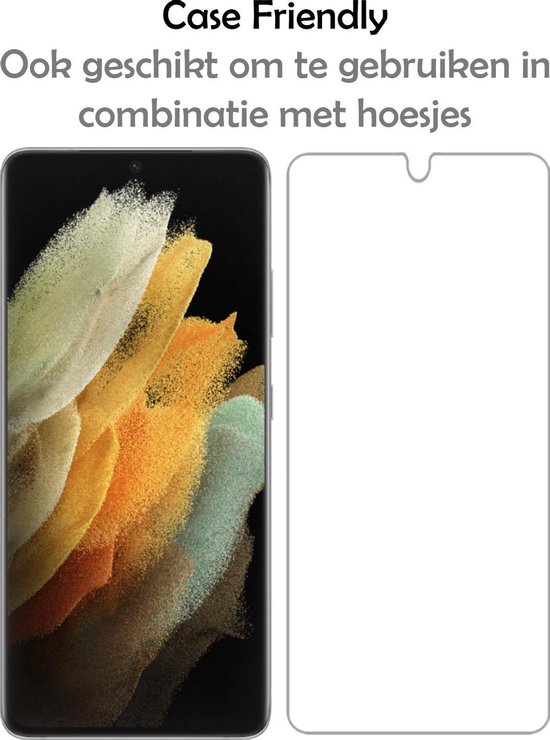 Coque Samsung S21 Ultra Transparente Avec Protecteur D'écran Antichoc - Coque Samsung Galaxy S21 Ultra - Coque Antichoc Samsung S21 Ultra Avec Protecteur D'écran - Wit