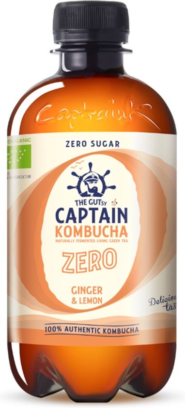 Captain Kombucha Ginger Lemon Zero 400ML