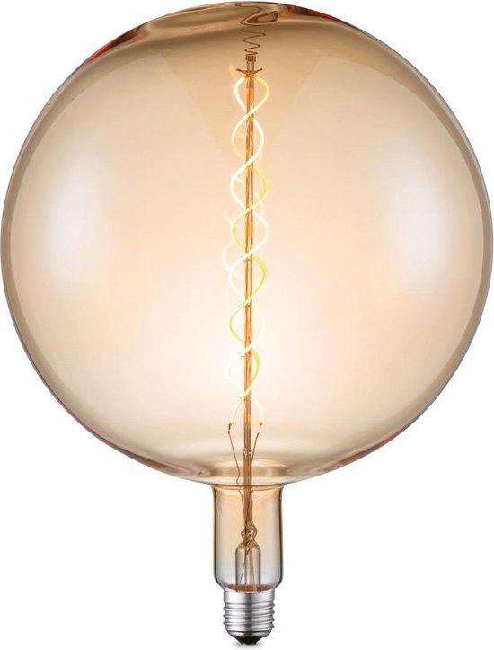 Home Sweet Home Lampe LED Globe Spirale G260 6W 220Lm 2200K dimmable -  ambre | bol.com
