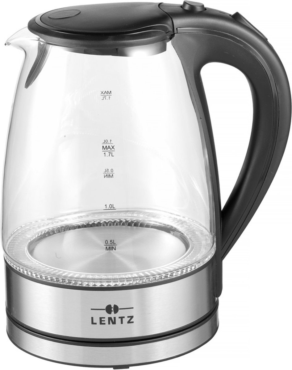 Lentz 74099 - Waterkoker - glas - LED - 1.7 liter