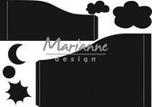 Marianne Design Craftable Mal Gebogen kaart CR1402 12.0x20.5 cm