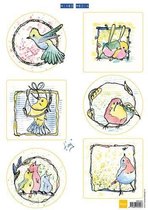 Marianne D 3D Knipvellen Colourful birds MM1601 A4