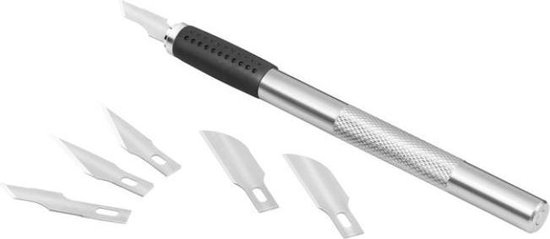 Westcott scalpel mes - metaal - inclusief mesjes - AC-E73000